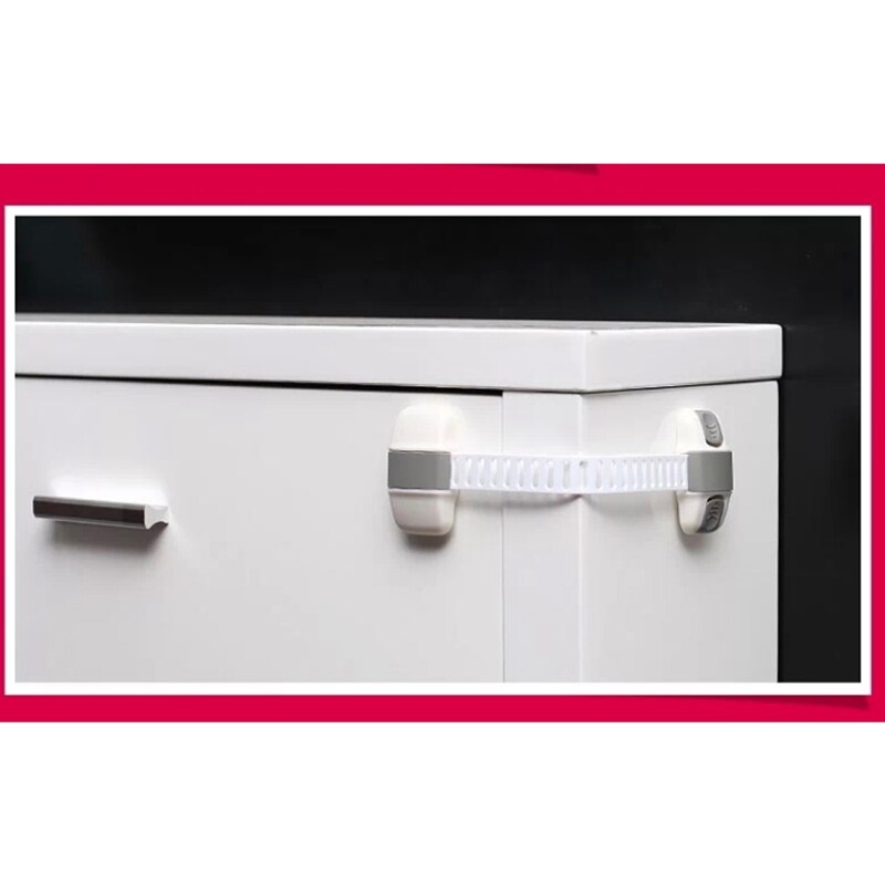 4 Stuks Baby Kastdeur Drawers Koelkast Lock Verstelbare Sloten Veiligheid Koelkast Lock Lade Sloten