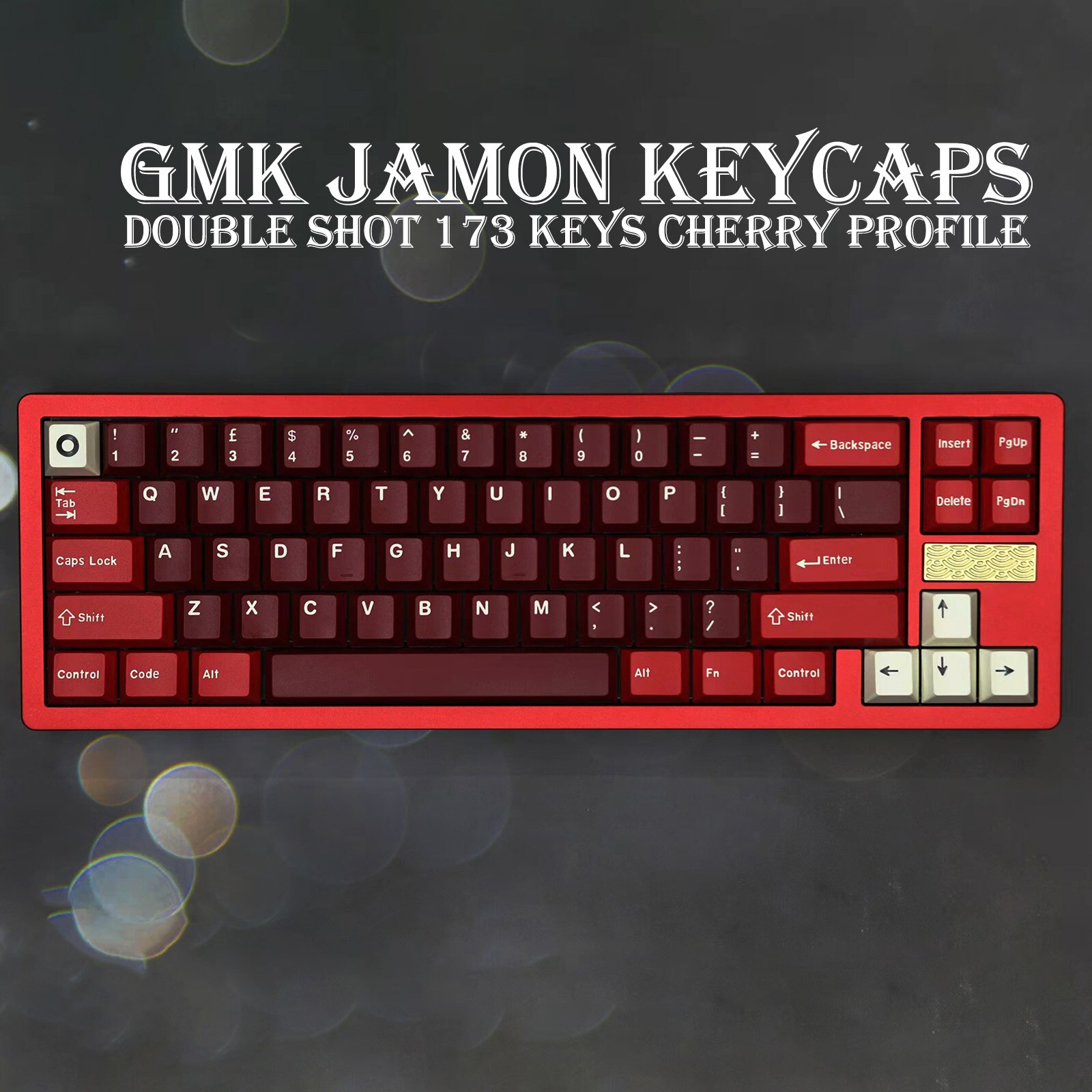 GMK Jamon Clone DOUBLE SHOT 173 Keys Cherry Profile personalise Keycap For GMMK Pro NJ68 Mechanical Gaming Keyboard