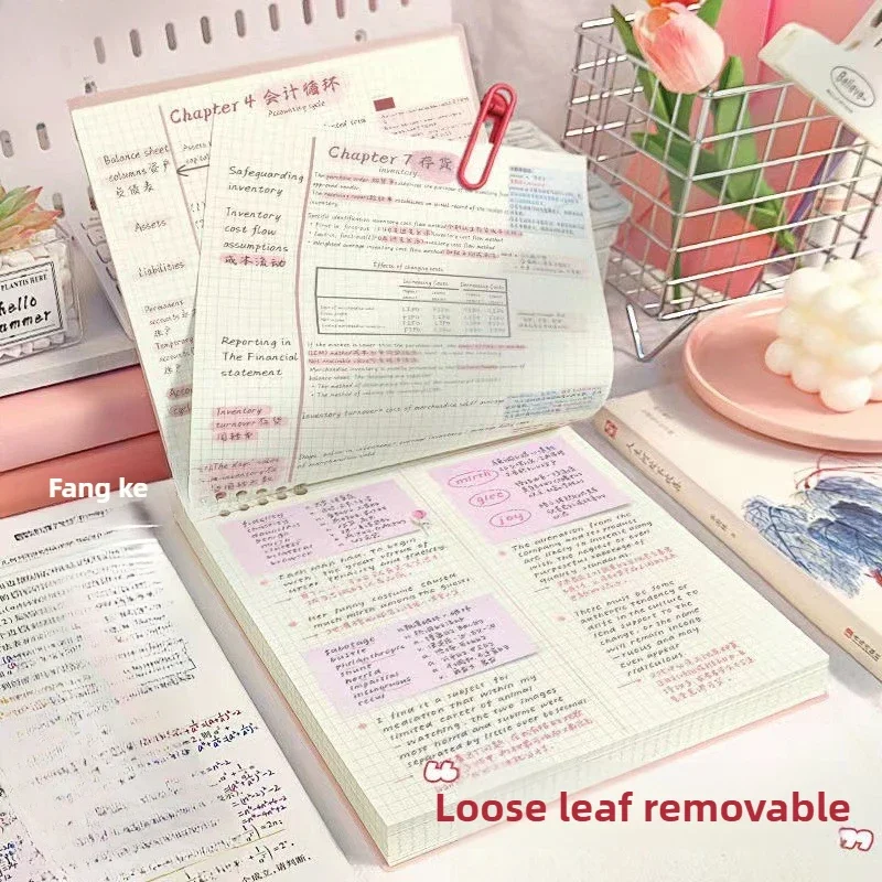 Flip Notepad Grid Notebooks B5 Diary Leaf Notebook Sketch Book Stationery Journal Writing Pads Office School Supplies