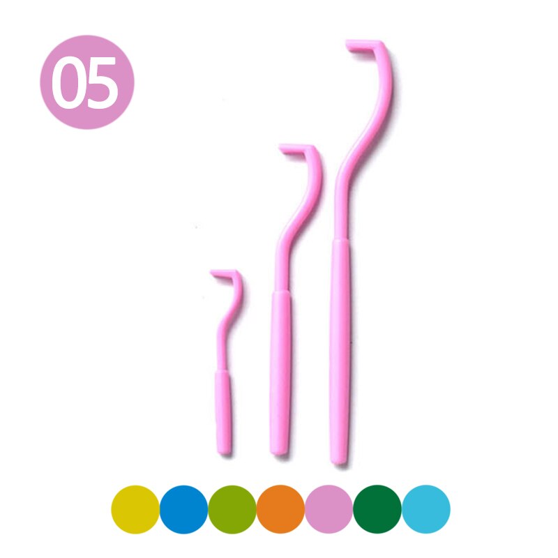 3pcs/lot Pet Cats Dog Tick Removal Tool Flea Louse Clipper Dual Teeth Cleaning Mites Twist Hook Remover Pet Supplies: 05