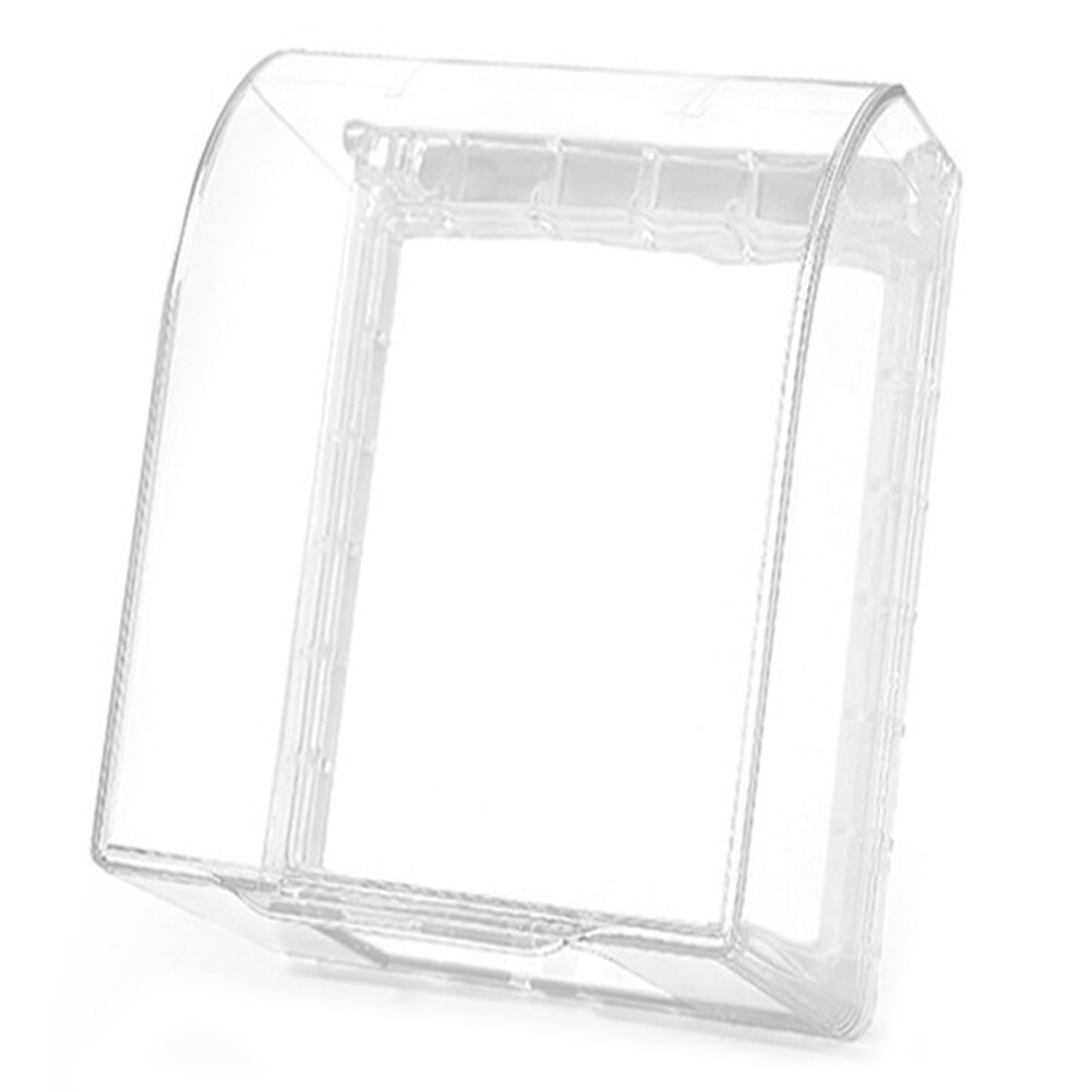 Funda protectora para enchufe de pared, caja Rectangular, resistente al agua, para el hogar: Clear-Short