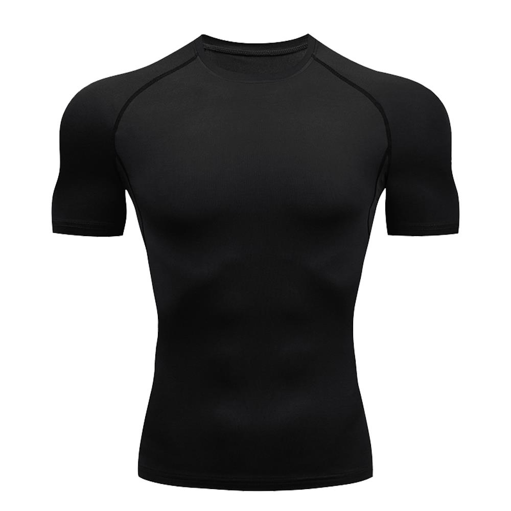 Camiseta de manga corta para hombre, camisetas de ajuste seco para gimnasio y Fitness, camiseta de compresión para entrenamiento, camisetas de boxeo Rashguard, Top deportivo para hombre