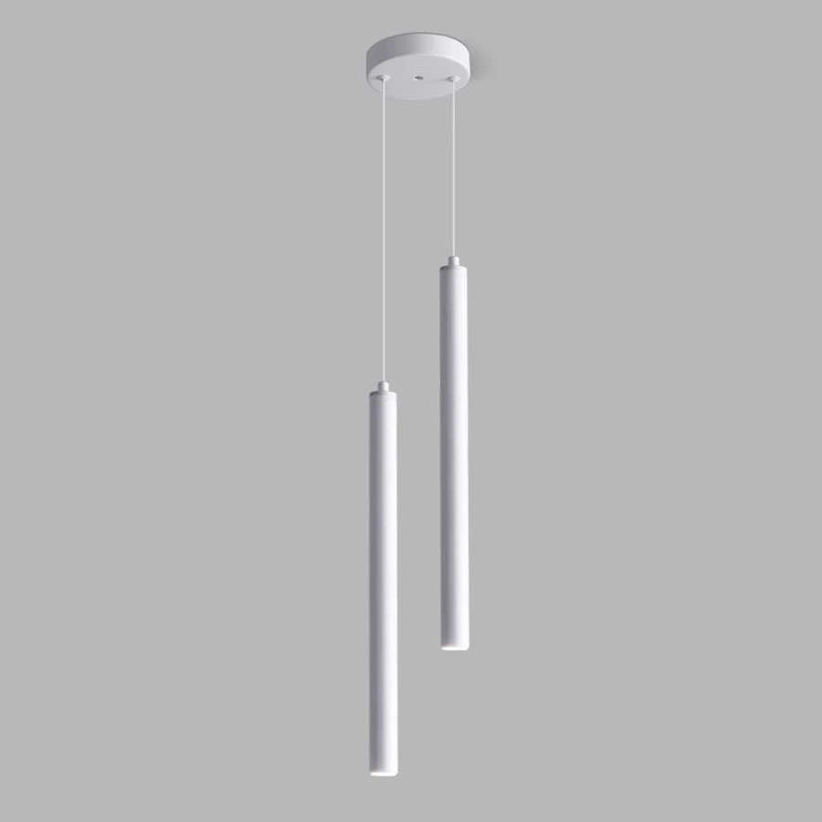 Nordic Zwart Wit Lange Buis LED Hanglampen Moderne Keuken Hanglamp Slaapkamer Achtergrond COB Cilinder Plafond Hanglamp