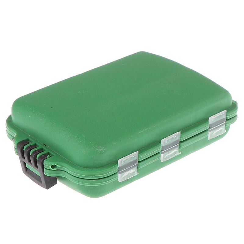 10 Compartments Mini Fishing Tackle Box Fish Lures Hooks Baits Plastic Storage Holder Square Case Pesca Fishing Accessories: GN