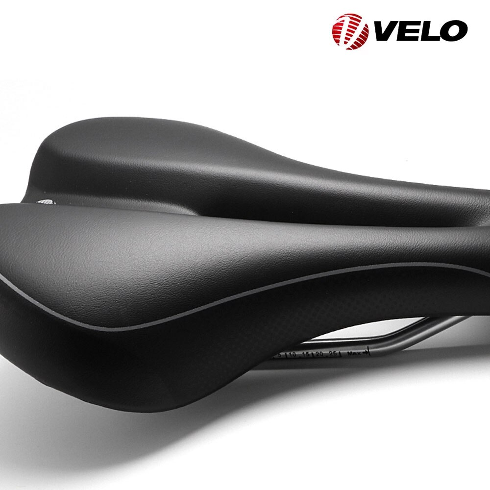 VELO Leather Bicycle Saddle Comfort Soft Cushion Bike Seat for MTB Road Bike Saddle 338g Cycling Bicycle Parts VL-3502