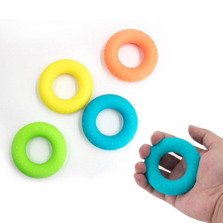 Hand Grip Finger Pow Trainer Solid Silicone Rubber Ring Hand Expander Exerciser Fingers Gripper Powerball Hand Exerciser Grip