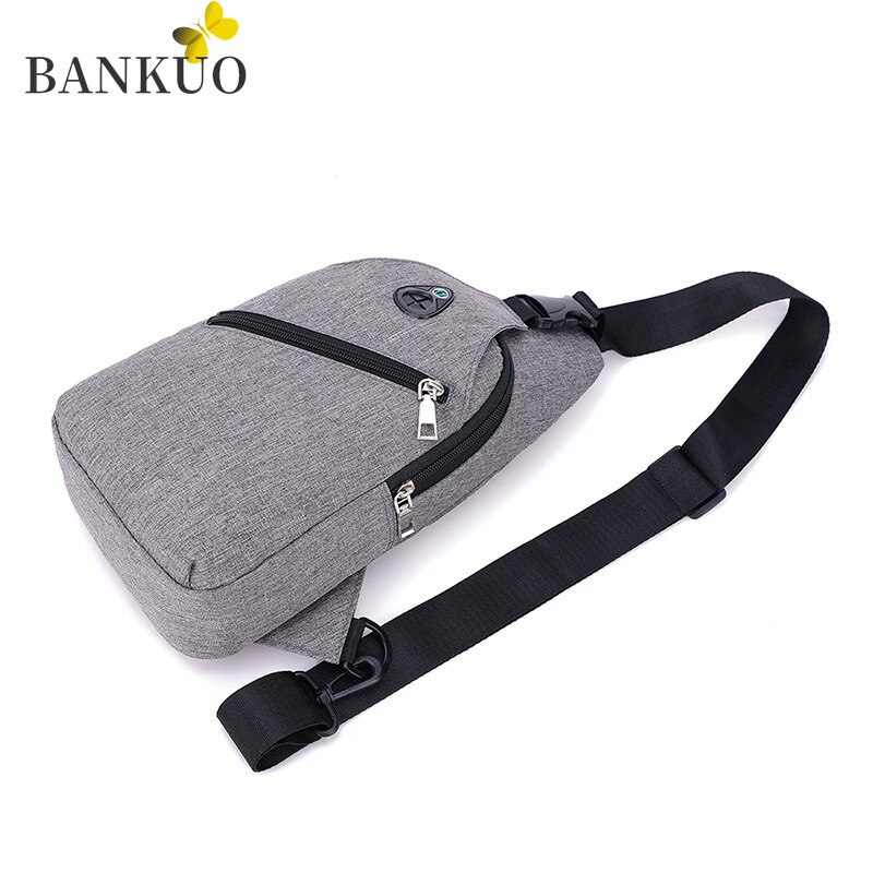 BANGUO Simplicity Men's Chest Bag Europe and America Tide Products Leisure Outdoor Shoulder Messenger Business Backpack Z3