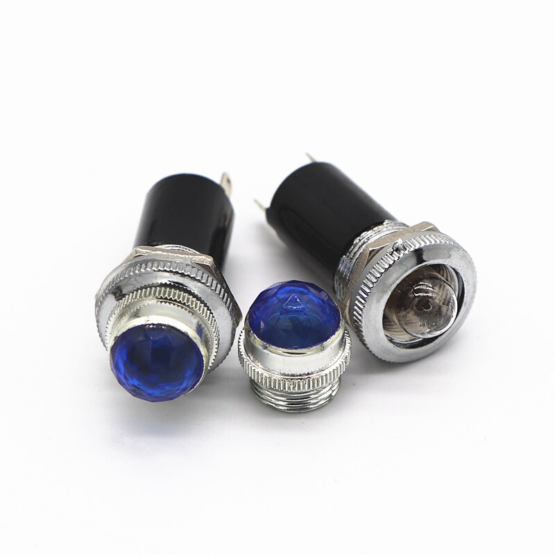 Fender amplifier audio indicator power indicator power LED indicator signal built-in 6.3V lamp 5PCS: Blue