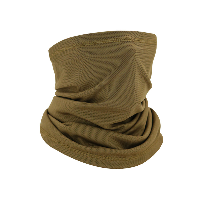 Men Windproof Neck Gaiter Elastic Tube Scarf Ear Cover Male Head Scarves Half Face Sun Ring Headscarf Headband Bandana: Sand color