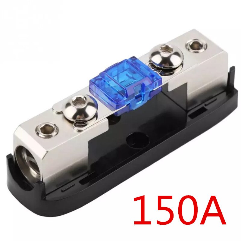 Portafusibles de potencia para Audio de coche, caja de fusibles para coche, 30-150A, Audio estéreo, unidireccional, bloque de distribución de energía: Gris oscuro