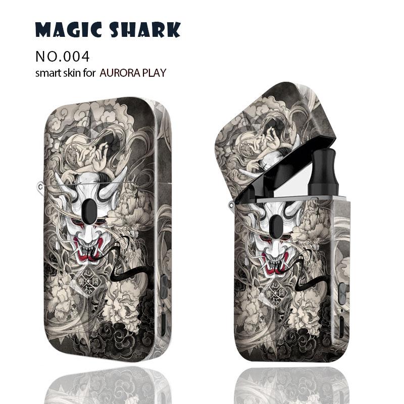 Magie Shark Coole Leopard Fuchs Tiger Lion Wolf PVC Fall Aufkleber Haut Abdeckung Warp Film für Aurora Spielen 001 -010: 004