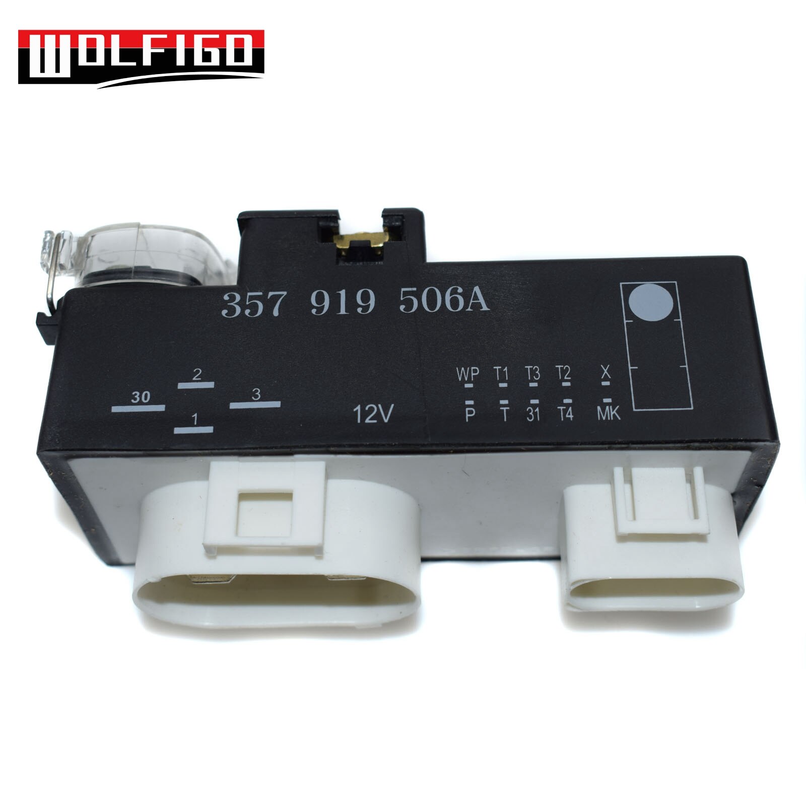 WOLFIGO Fit VW Golf Jetta Passat Engine Cooling Fan Control Switch Relay Module 3A0 919 506,357 919 506A,3A0 919 506 E