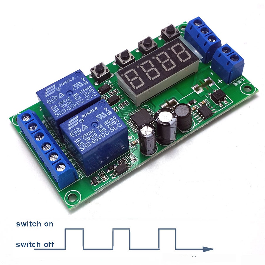 0.01s-999min. timer two-way output programmable timer pulse input trigger cyclable timer