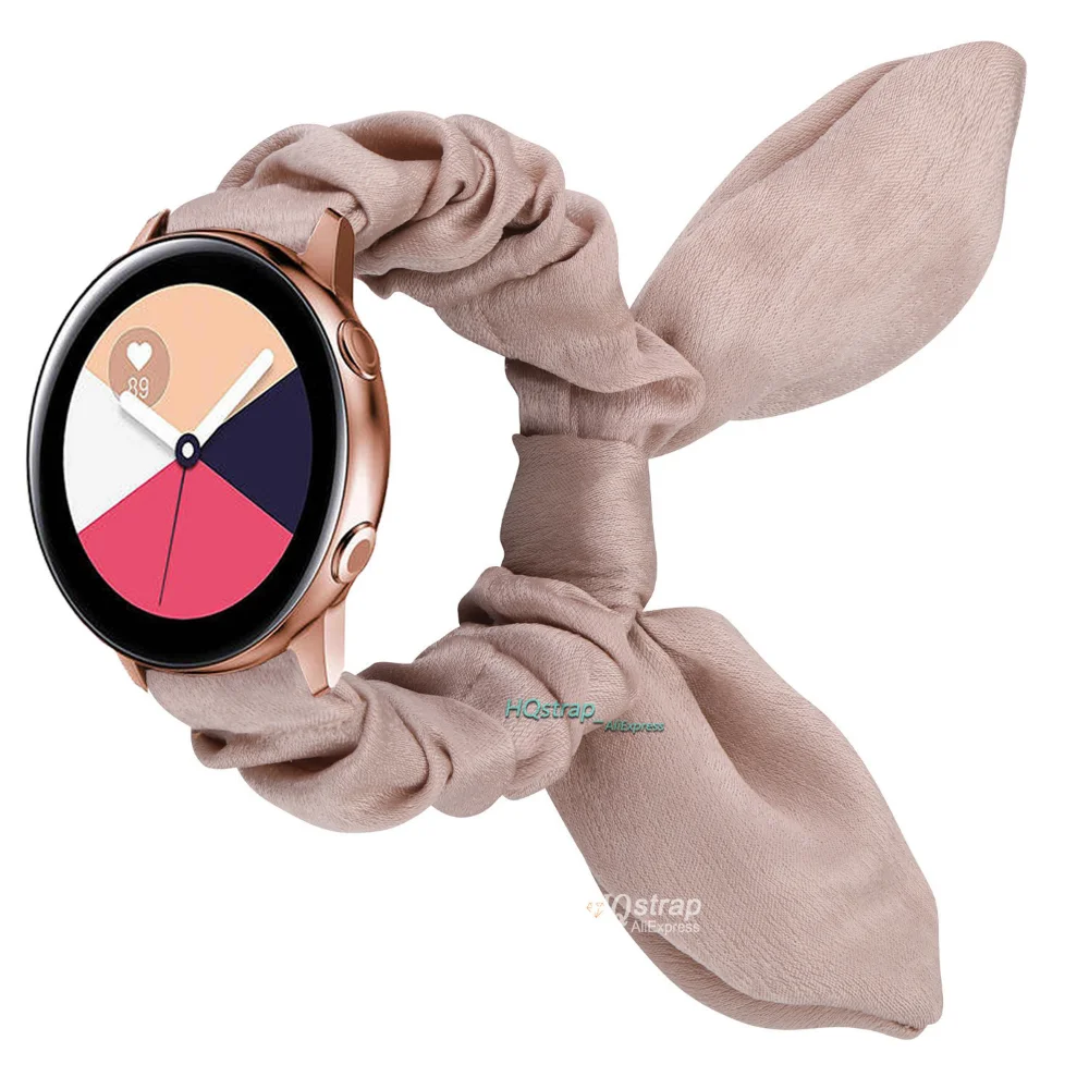 Correas elásticas Scrunchie para reloj samsung Galaxy, banda de reloj de 42mm 46 para samsung Galaxy Watch 3 41 45mm Huawei Watch GT 2e: ( S ) length 130mm / 124 / For lug width 20mm