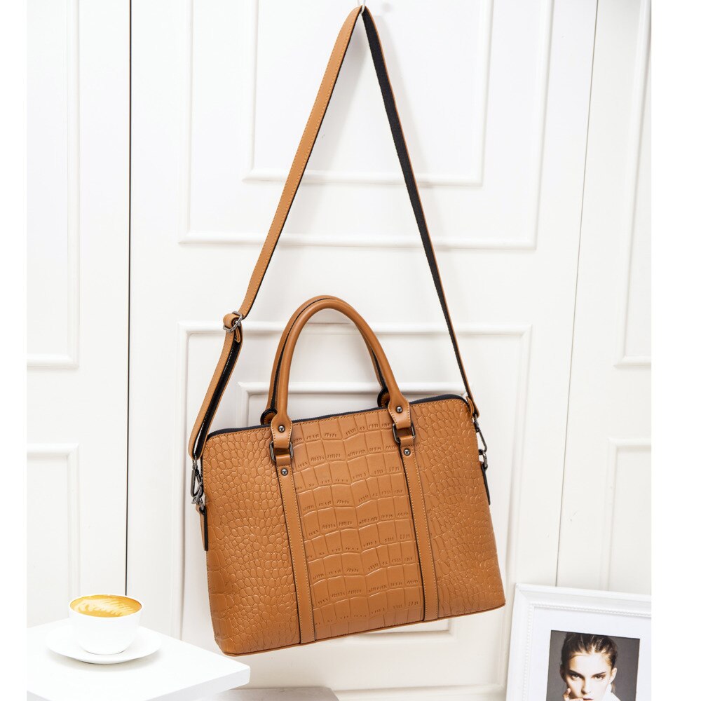 GAGACIA damskie skórzane teczki torebki biznesowe dla kobiet torebki biurowe praca na ramię komputerowa torba na laptopa 2021 nowa teczka