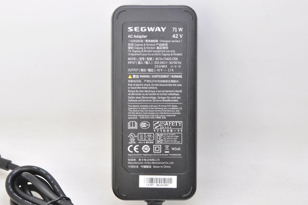 Chargeur d'origine pour Ninebot ES1 ES2 ES4 M365 Pro Scooter électrique 71W 42V 1.7A chargeur de batterie