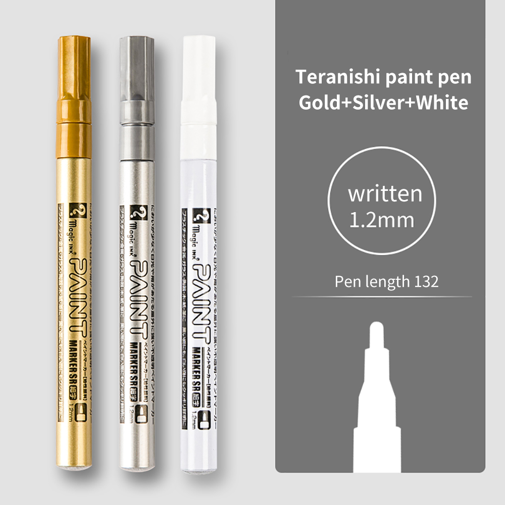 2/3 stk. permanent tusjpenn for maling, 1.2mm/2.5mm hurtigtørkende vanntette tusjer for stein, dekk, slitebane, gummi, stoff, metall: Grønn