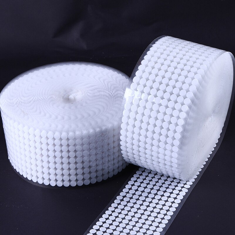 100 Pairs Zelfklevende Sluiting Stippen 10/15/20/25/30mm Sterke Lijm Magie Sticker ronde Haak Lus Tape Drukknoop Naaien Gereedschap