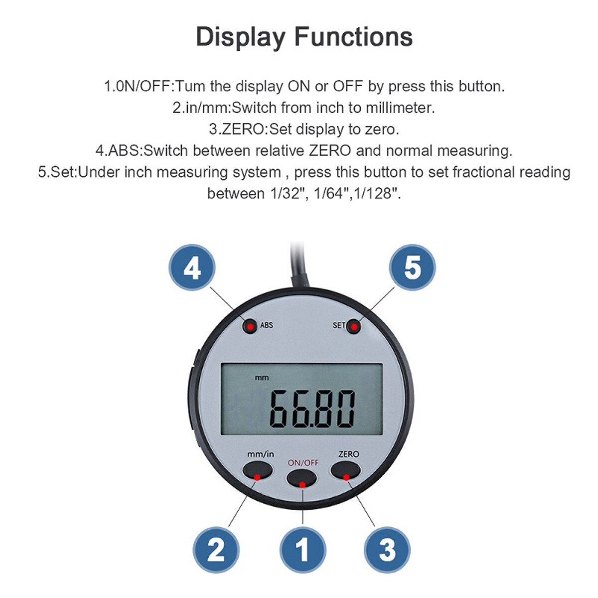 Digital Scale Ruler 0-150mm 0.01 mm DRO Magnetic Remote Digital Readout digital linear scale External Display Tool