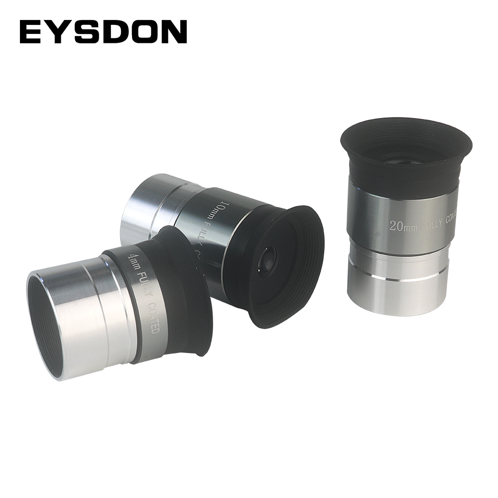 EYSDON-ocular de telescopio de 1,25 pulgadas, cristal totalmente recubierto con roscas de filtro M28.6 * 0,6mm-4mm/ 10mm/ 20mm de longitud Focal a elegir