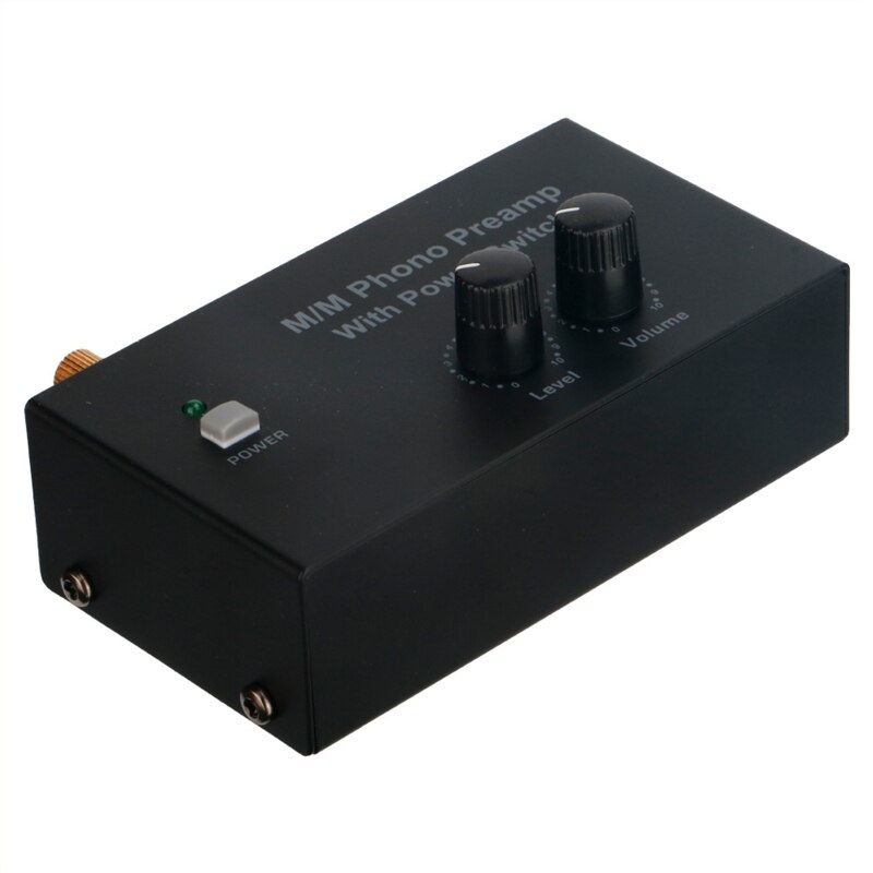 Phono Turntable Preamp Mini Electronic Stereo Phonograph Preamplifier Adapter RCA Input Output Low Noise Portable