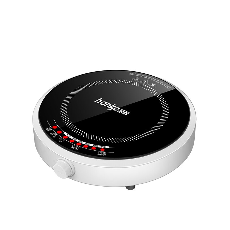 round induction cooker household small multi-functional pot dormitory mini cooking noodles an energy-saving electric: Digital display