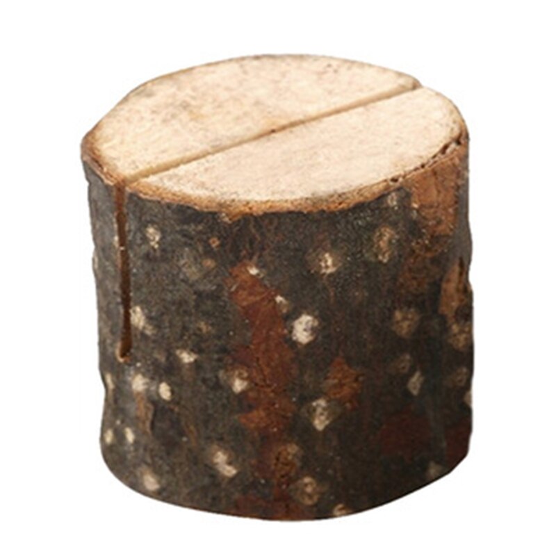 Soporte de madera rústica para tarjetas, soporte para mesa, tarjetas con nombre, Clip para fotos, para boda, , signo, tarjetas de comida, etiqueta: D