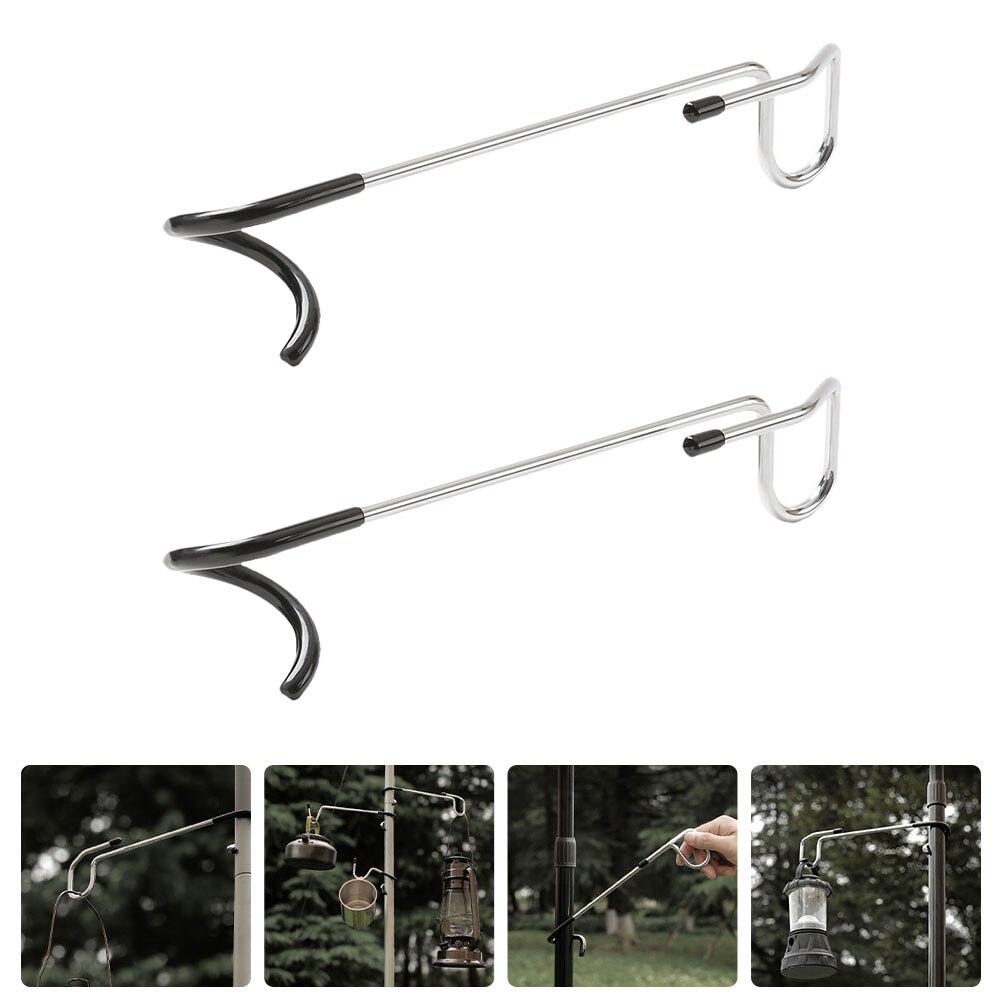 Outdoor Picnic Light Hook Light Pole Hook Anti-slide Hook Versatile Hanger: Assorted Color 2