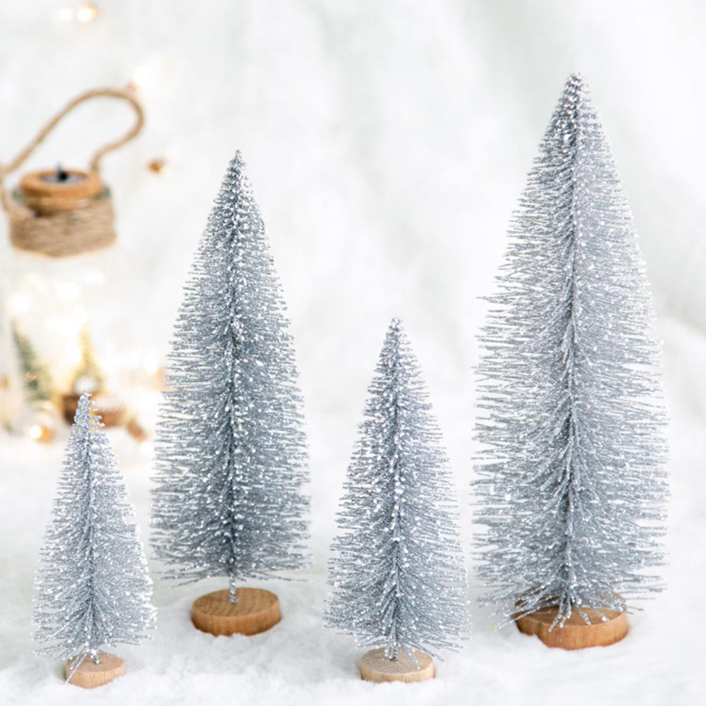 Mini sapin de noël de couleur rose Stable, décoration universelle, petit arbre de noël