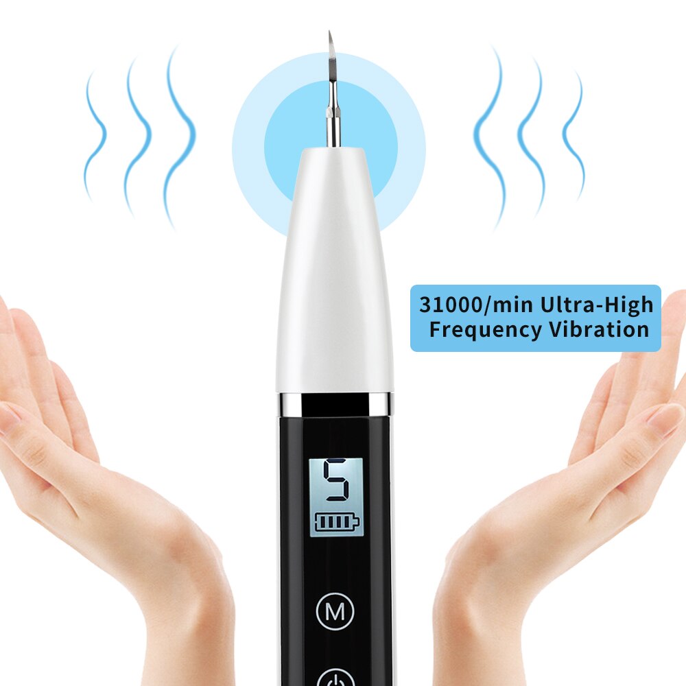 Ultrasonic Calculus Remover Dental Scaling Electric Home Portable Scaler Sonic Smoke Stains Tartar Plaque Teeth White