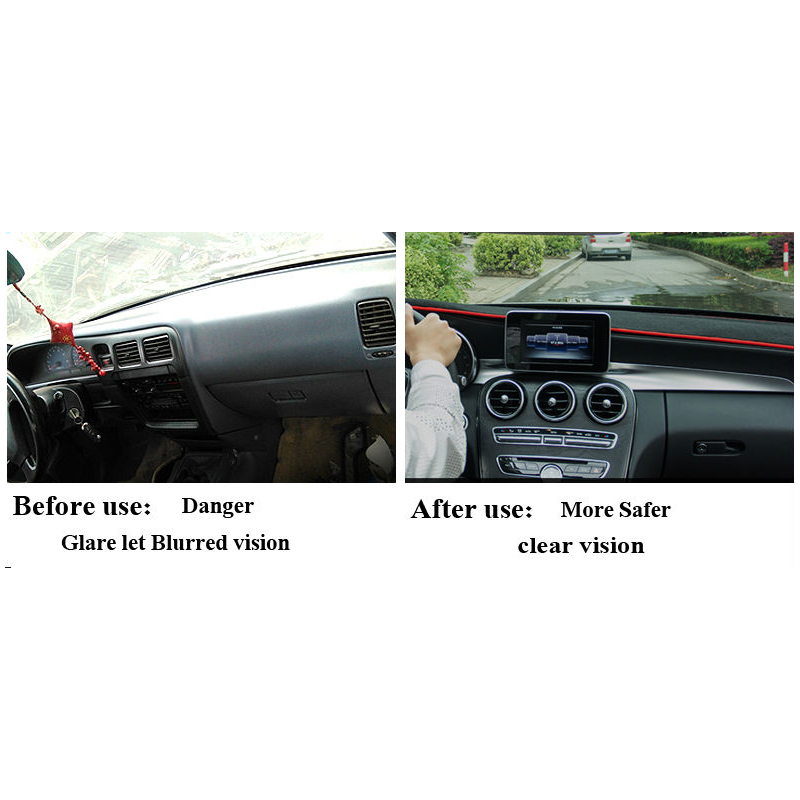 Auto dashboard covers mat voor Geely Emgrand EC7 jaar linksgestuurde dashmat pad dash cover auto dashboard accessoires