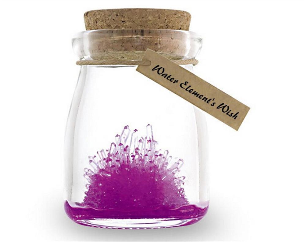 DIY Wachsenden Wünschen Wachsen EINE Kristalle Magie Wishing Kristall Kit Kinder Magische Wünsche Glas Spielzeug Weihnachten Pädagogisches Für Kinder: Purple