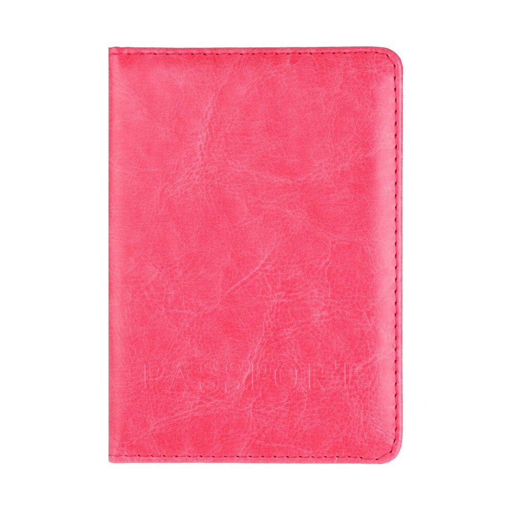 Portefeuille souple pour cartes de visite, couverture de passeport, porte-monnaie autocollant, # XX30: Rose