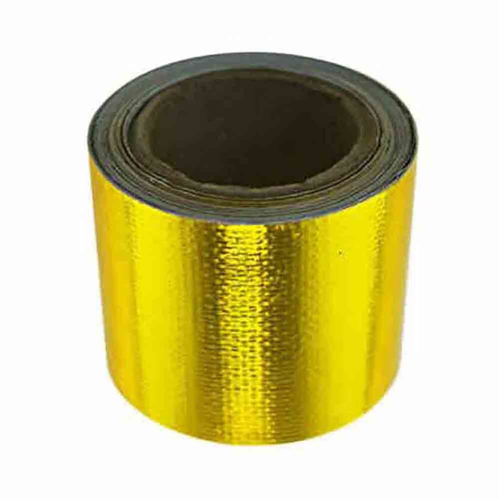 15FT Gold Intake Warmte Reflecterende Tape Wrap Hoge Temperatuur 5M Warmte Reflecterende Tape