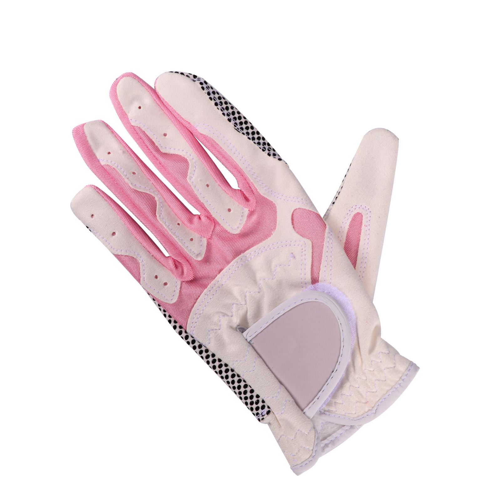 1 Pair Women'S Golf Gloves Anti-Slip Left And Right Hand Granules Microfiber Cloth Breathable Soft Sports Gloves