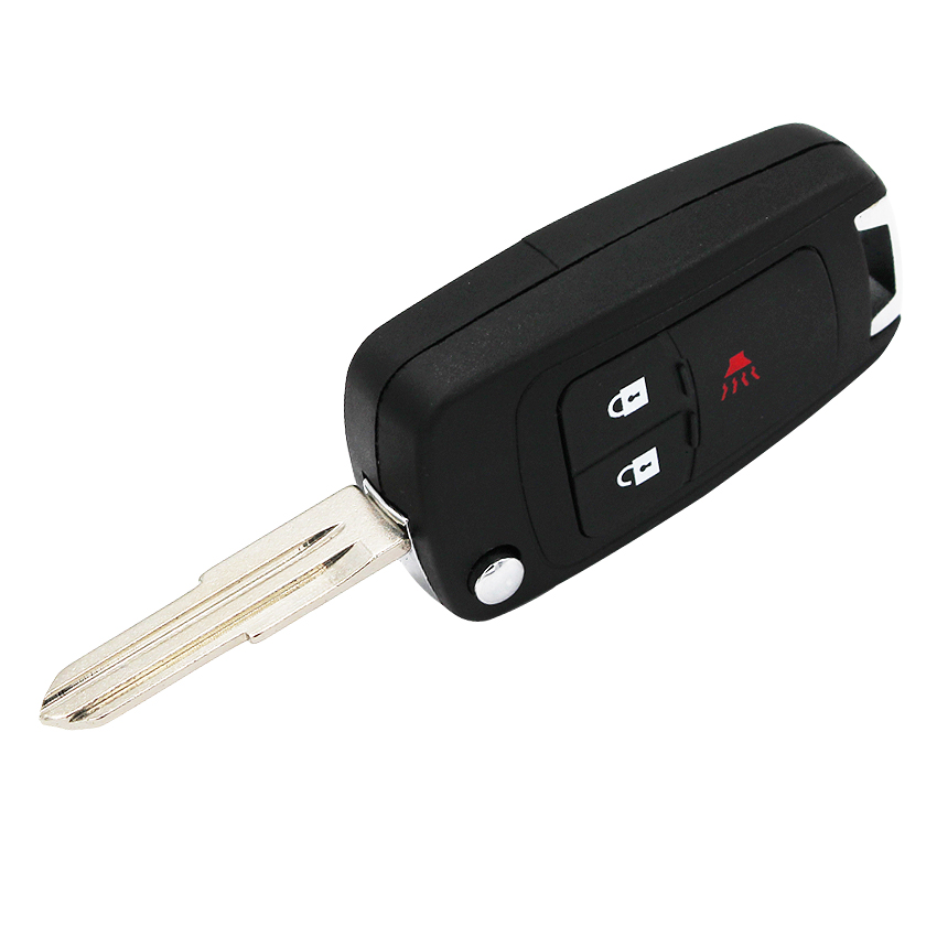 3 Button Replacement Key Shell fit for CHEVROLET Spark Flip Remote Key Case Blank Fob