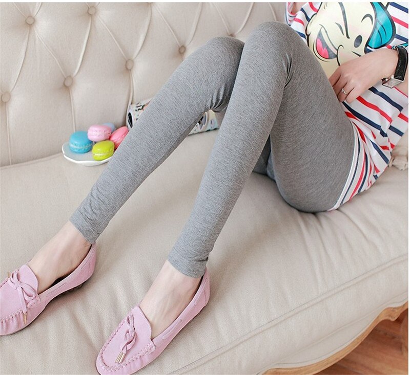 Sexywg kvinders leggings til gravide i bomuld til gravide i formning af leggings til gravide.: Lysegrå / Xxl