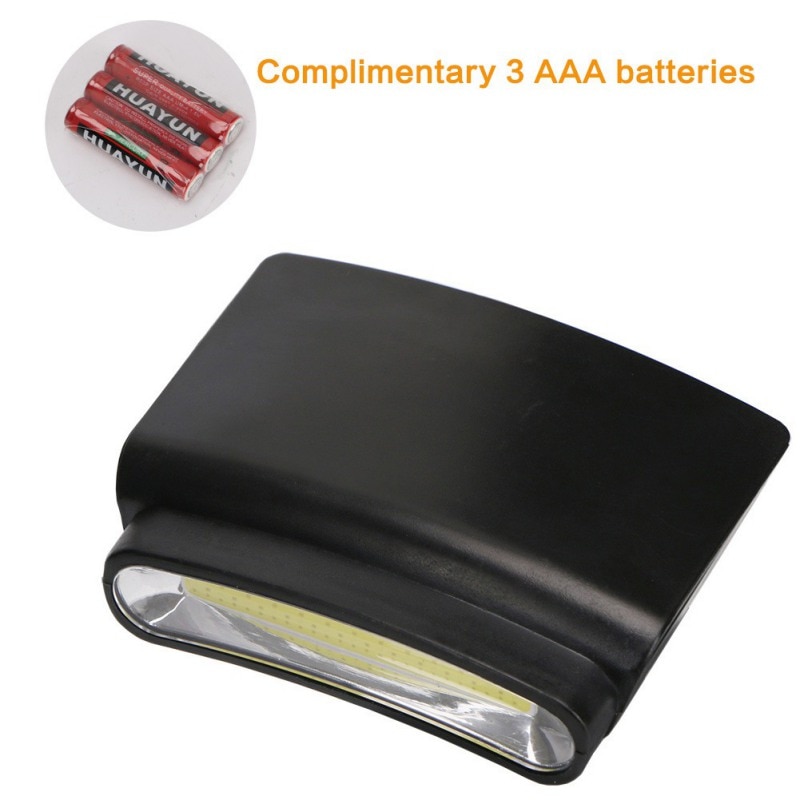 LED Cap Clip Light Headlight Headlamp Hands Free For Night Fishing Hiking Camping Working Head Flashlight Torch Lamp