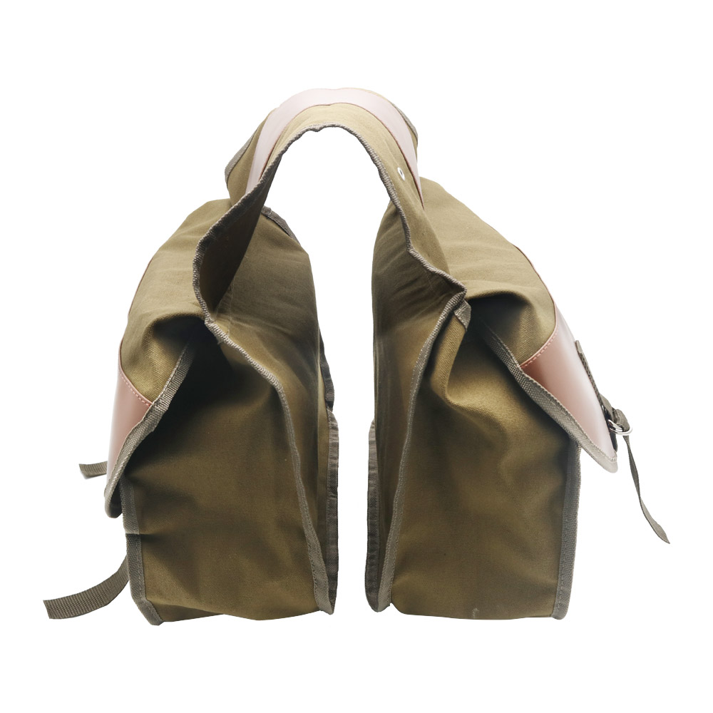 Bolsa de sillín de gran capacidad para motocicleta, bolsa de viaje de lona impermeable, caja de herramientas laterales, bolsa para motocicleta