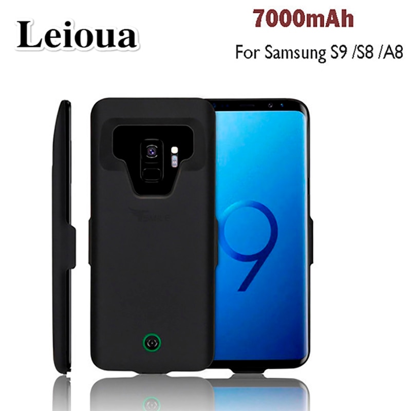 Leioua For Samsung Galaxy S9 S8 A8 Battery Case 7000 Mah Power Bank Load Coverage For Samsung S9 S8 A8 Plus