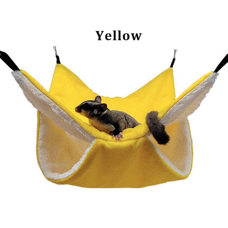 1PC Plush Hamster Hammock Double-layer Thicken War... – Grandado - Hammock Materials For Hamster Cage