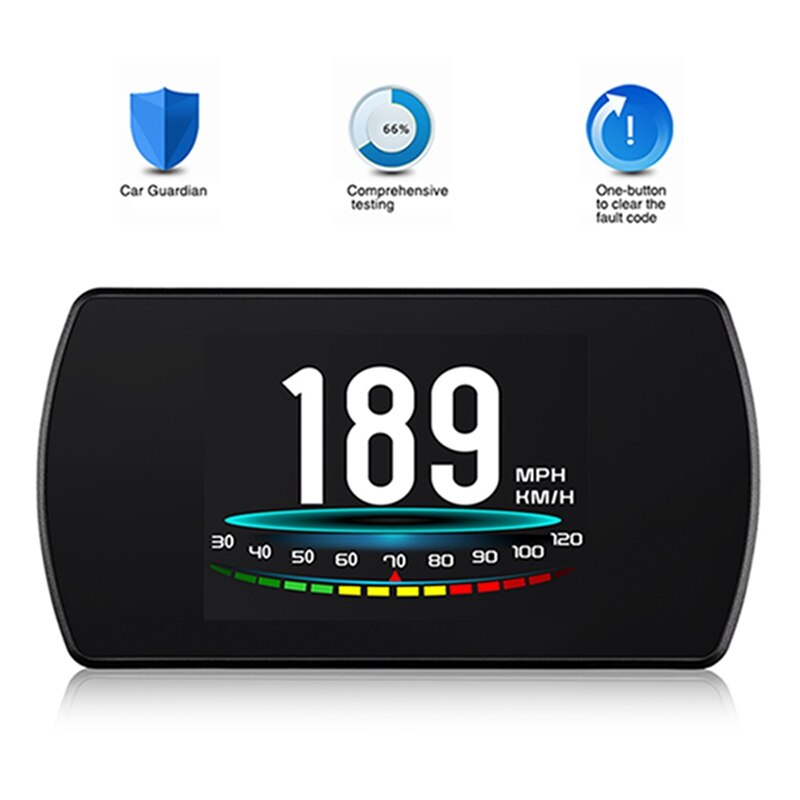 P12 HUD Car Head-Up Display OBD2 Speedometer Digital Car Computer Clear Error Code Overspeed Water Temp Warning Auto Electronics