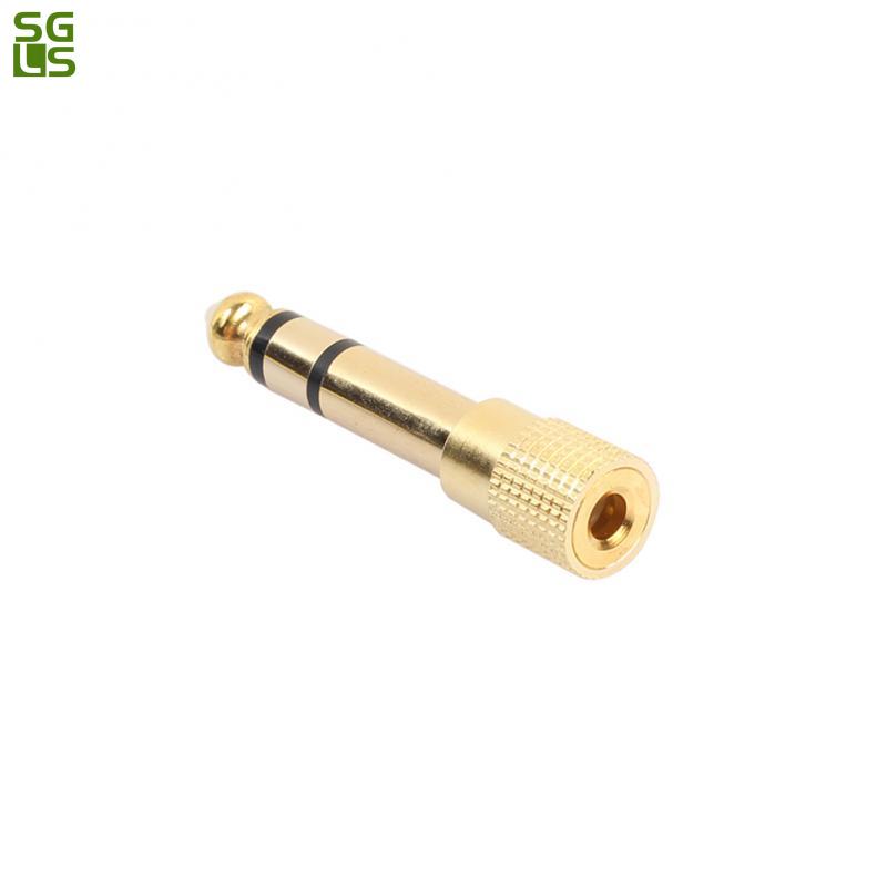 1-4 Stuks 6.35Mm Jack Naar 3.5Mm Man-vrouw Audio Connector Guitar Hoofdtelefoon Versterker Microfoon Audio adapter