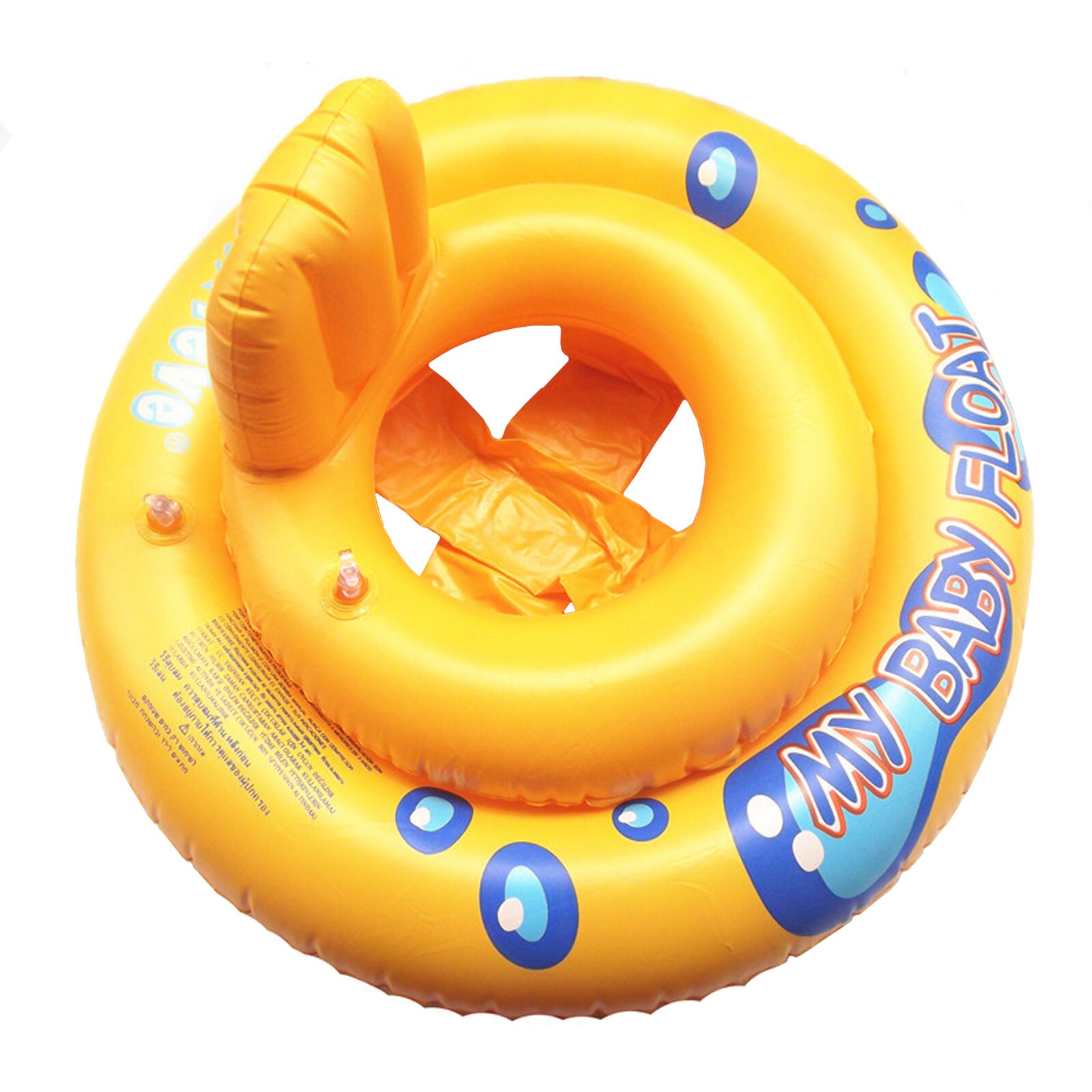 Kiddie Float, baby Dubbele-Ring Opblaasbare Zwemmen Ring Float Met Rugleuning Voor Zwembad Zuigeling Kids Peuters Water Game