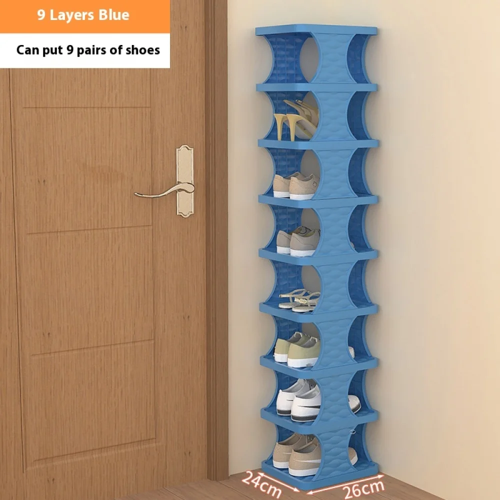 Schuhregal, Schuh-Organizer mit mehrschichtigem farbigem Schrank, Schuhregale, einfaches Schuhregal, abnehmbare Schuhregale für Schlafzimmer