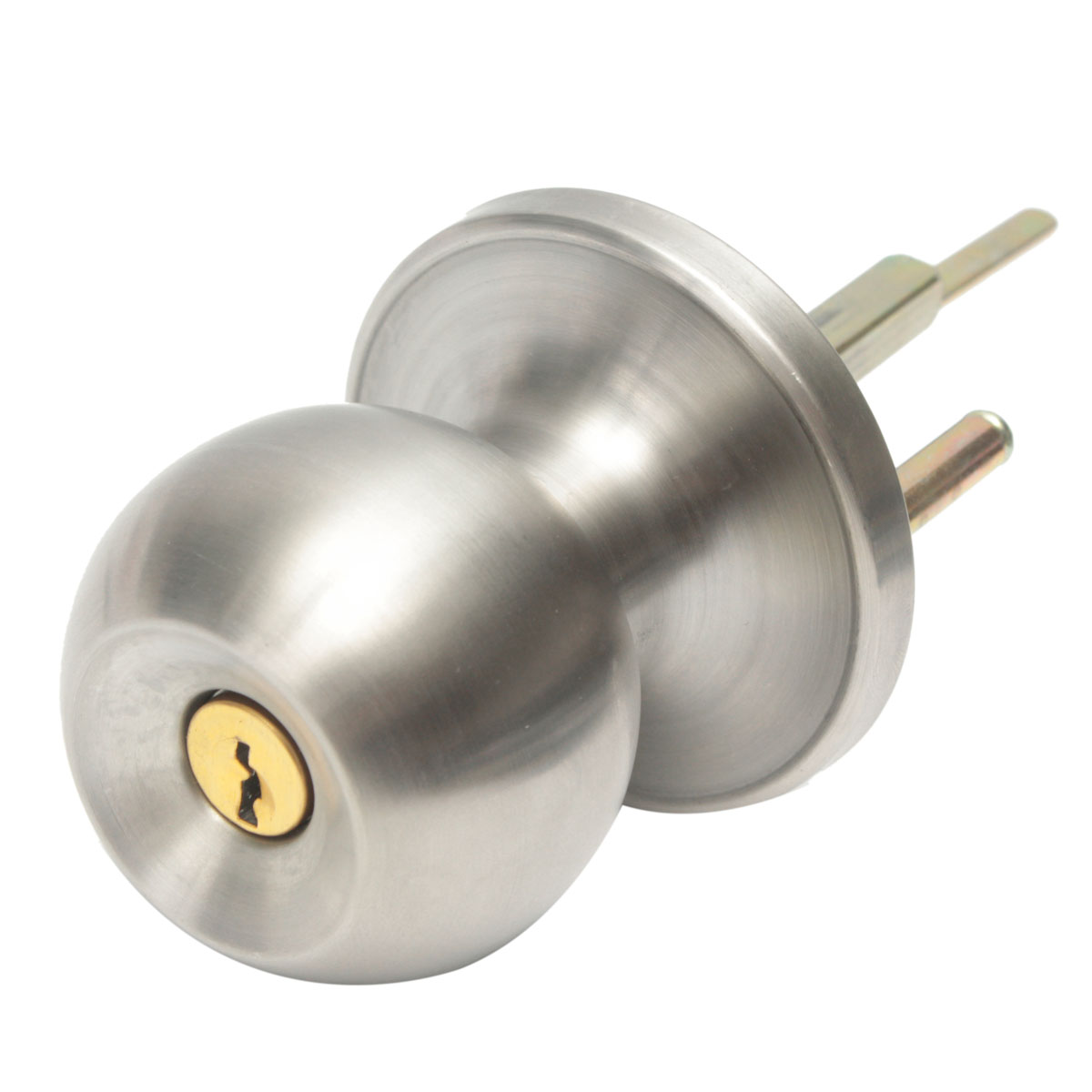 Stainless Steel Door Lock 25mm-45mm Bathroom Round Ball Door Knob Set Handle Passage Lock Contemporary Internal Door Knob Pair