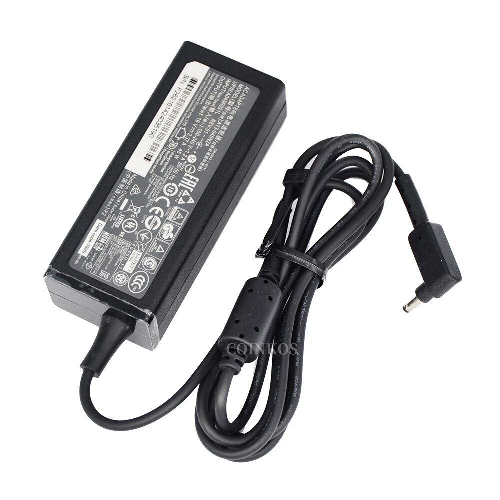 AC Adapter Charger For Acer Swift 3 SF314-51-731X Alpha 12 SA5-271P-74E1, Aspire A13-045N2A A045R021 Laptop Power Supply 19V 45W