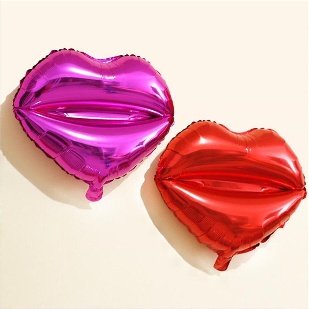 Sexy Rode lippen vorm ballonnen Kus Me Rode lippen folie ballonnen valentijnsdag bruiloft decoratie opblaasbare ballonnen cartoon hoed