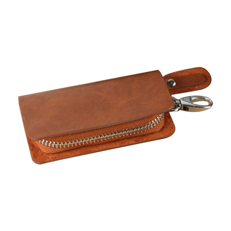 Lederen sleutelhanger sleutelhanger lederen sleutelhanger leer chaveiro couro autosleutel case brelok do kluczy samochodowych porta chaves: Sleuteltas 1