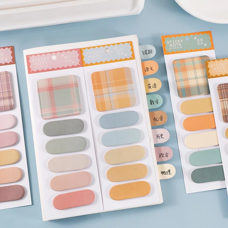 120 Sheets/Pack Leuke Memo Pad Kleurrijke Sticky Notes Briefpapier Planner Stickers Kawaii Notebooks Kantoor School Bericht Levert